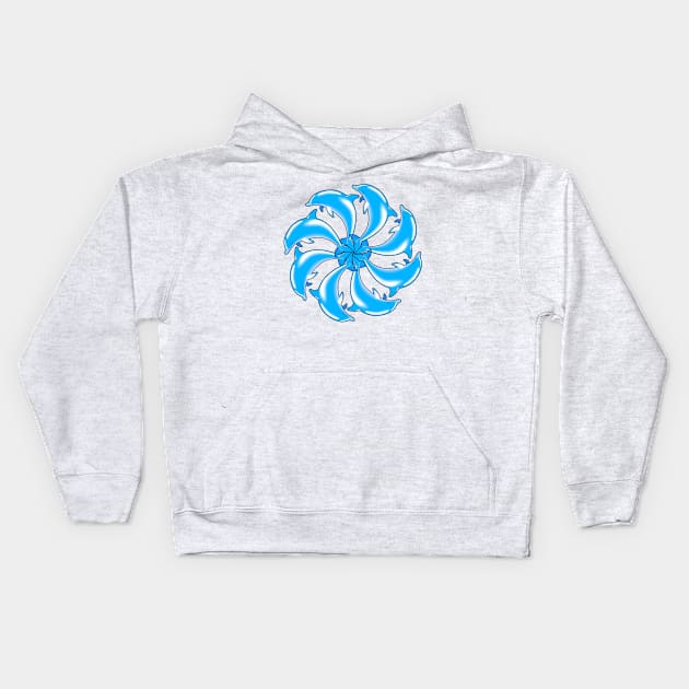 Keep Swimming - Spiral Kids Hoodie by kidegg1